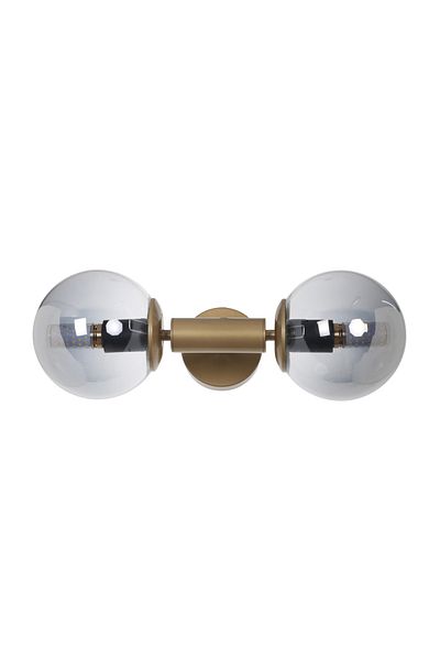 MŞ Aydınlatma Hector Antique 2 Smoked Glass Sconce