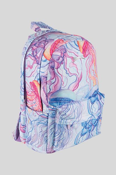 Slazenger Rucsac de școală cu fermoar cu mai multe compartimente, imprimat pentru copii