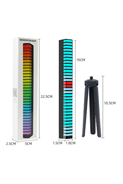 JUNGLEE RGB LED IŞIK ARAÇ PC ODA OYUNCU MÜZİK RİTİMLERİ  OYUN SESE DUYARLI RG...