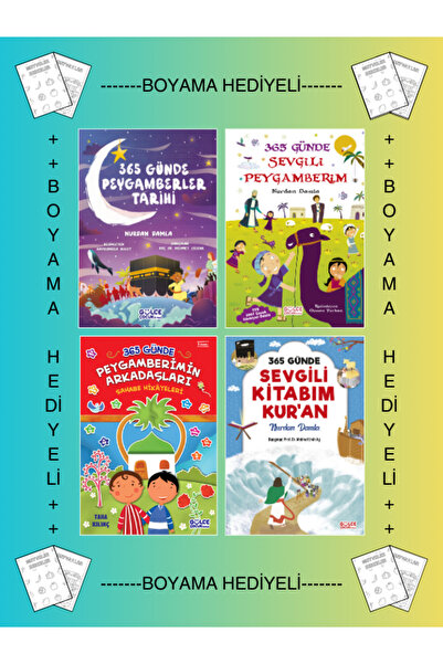 Timaş Çocuk Hediyeli 365 Günde Peygamberler Tarihi Sevgili Peygamberim Kitabı...