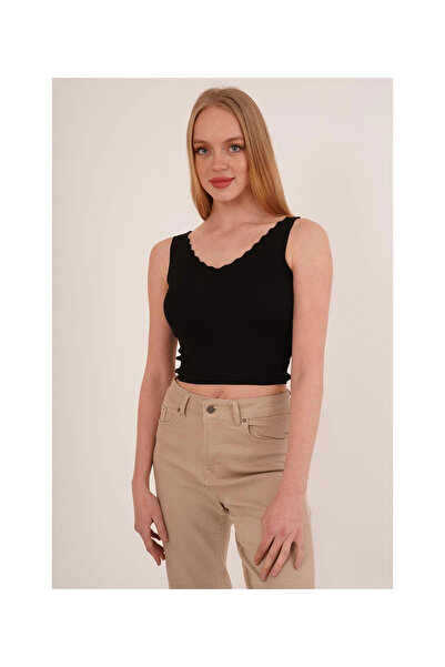 Cotton Mood 23256336 Knitwear Ladder Collar Athlete BLACK