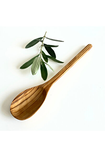 egedeneve ملعقة حلوى خشبية مصنوعة يدوياً من شجرة الزيتون الطبيعي - مجموعة زيو...