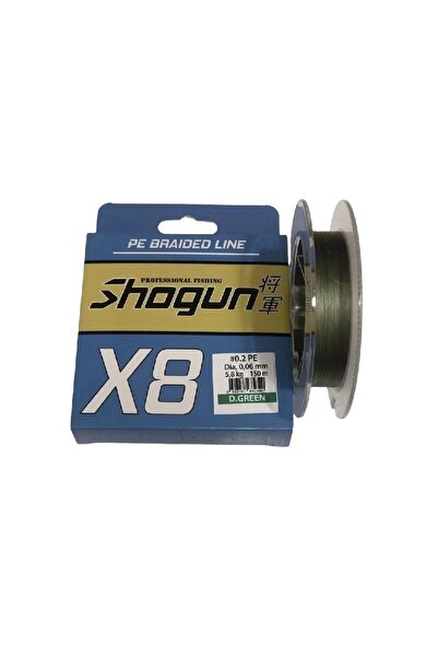 Shogun 8X 150 Mt 0,18Mm İp Misina Dark Green