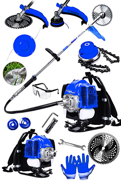 Lieber German BLU110X 2.4 Hp Sırt Tipi Benzinli Motorlu Ot Çalı Çim Biçme Tır...