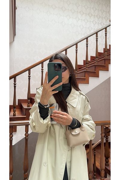 NOTHING Women's Chain Strap Mini Hand and Shoulder Bag with Snap Closure