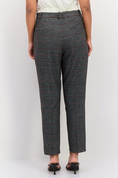 Esprit Women Regular Fit Inseam Straight Leg Pants, Dark Grey