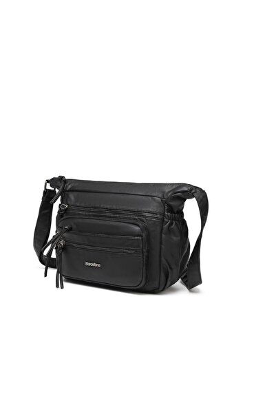 BARCELONA 21K Yıkama Rölaks Deri Yumuşak Kadın Postacı Çantası