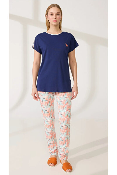 U.S. Polo Assn. Γυναικείο, Navy Blue, 100% Βαμβάκι, Σετ Πιτζάμες