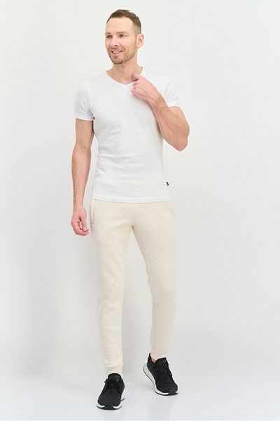 adidas Men Slim Fit Outdoor Sweatpants, Cream