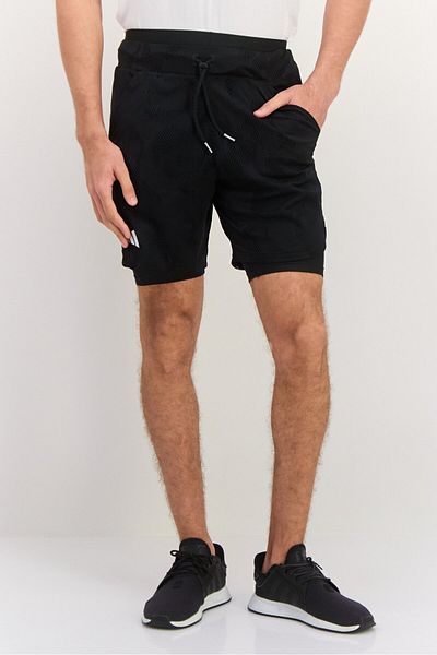 adidas Men Sportswear Fit 2 In 1 Training Shorts, Black