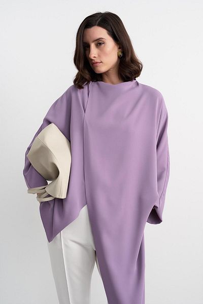KADRİYE BAŞTÜRK Lilac Archer's Fragmented Long Tunic