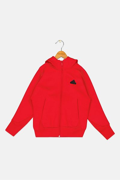 adidas Kids Boy Sportswear Fit Long Sleeves Outdoor Sweatshirt, Red