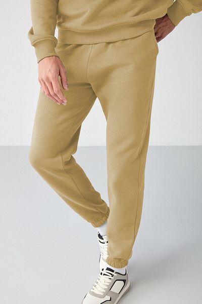 ruNadeS Pantaloni de sport din țesătură premium pentru bărbați, cu picior elastic, cu croială confortabilă