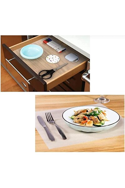 btm home رف الثلاجة درج داخلي غطاء رف مضاد للانزلاق العرض 45 سم - الطول 10 متر