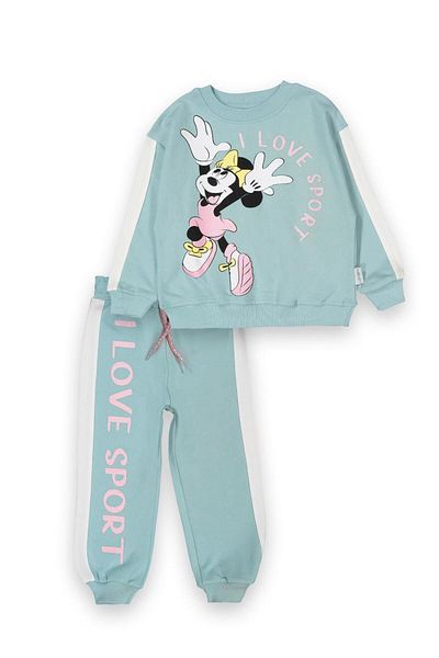 baby flamindo 2 Thread I Love Sport Printed Girl's Tracksuit