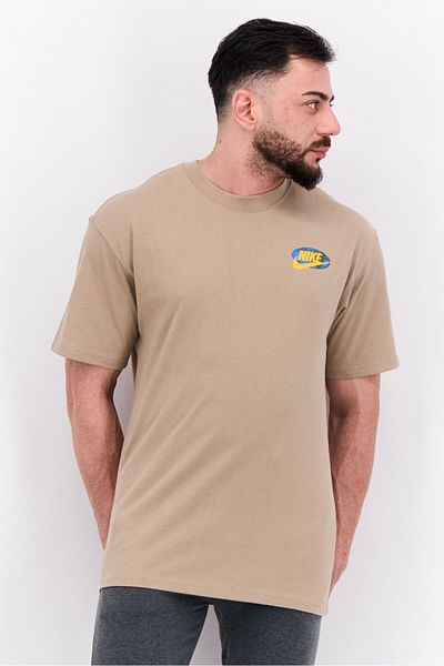 Nike Men Sportswear Fit Short Sleeve Outdoor T-shirt, Tan