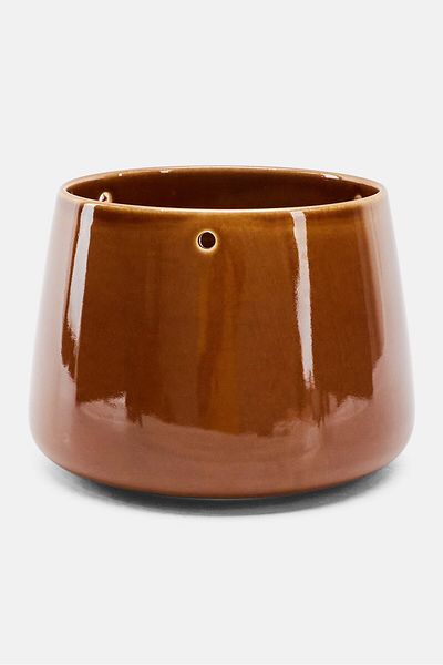 Unique Hanging Pot Large, Brown