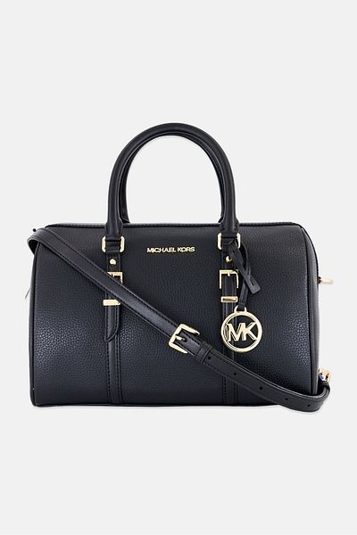 Michael Kors Women Brand Logo Satchels Bag 18,5 H X 30 L X 16 W Cm, Black