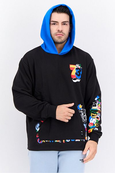 Puma Men Sportswear Fit Long Sleeves Outdoor Hoodies, Black