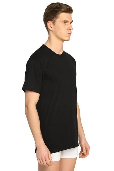 ENTAHA Tutku Men's Combed Cotton 6 Pack 0 Collar Half Sleeve Undershirt (Black) 100% Cotton