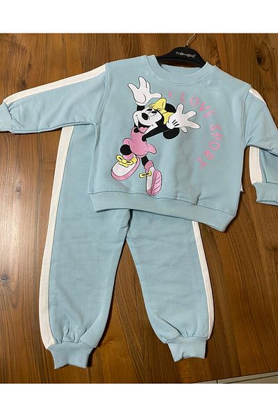 baby flamindo 2 Thread I Love Sport Printed Girl's Tracksuit