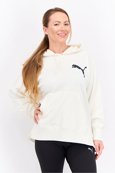 Puma Women Sportswear Fit Long Sleeves Outdoor Hoodies, White