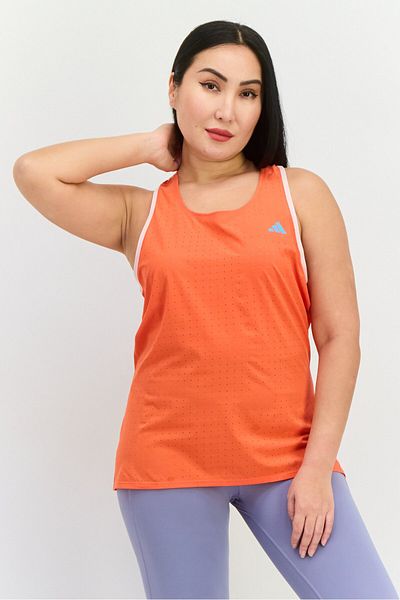 adidas Women Sportswear Fit Sleeveless Running Top, Coral
