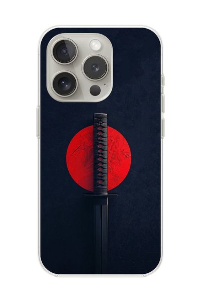Dali Design غطاء شفاف متوافق مع iPhone 13 Pro بتصميم سيف الساموراي الشفاف