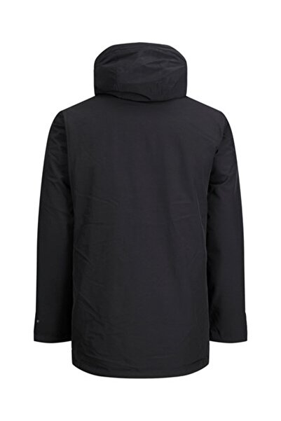 Jack & Jones Hooded Black Men's Coat