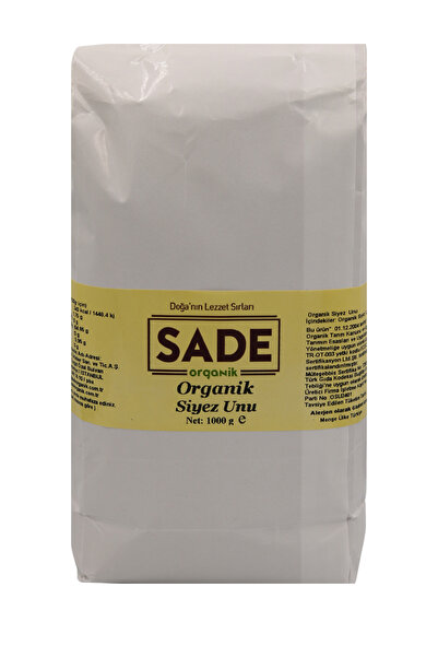 Sade Organik Siyez Buğday Unu 1000 gr