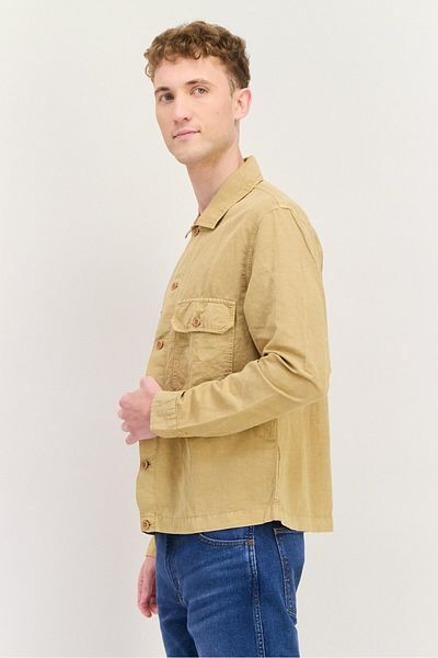 Gant Men Regular Fit Solid Long Sleeves Casual Shirt, Hazelwood Beige
