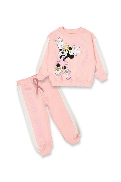 baby flamindo Baby Flamindo 2 Thread I Love Sport Printed Girl's Tracksuit