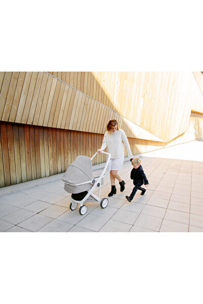 Greentom Kočárek 2 v 1, 100% ekologický, černooranžový