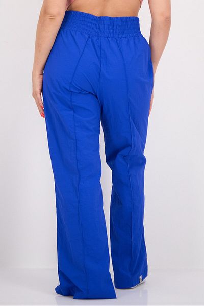 The Giving Movement Women Regular Fit Plain Split Leg Pants, Blue