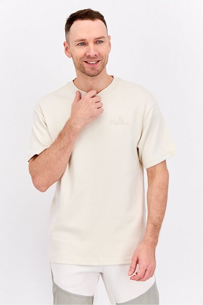 Puma Men Sportswear Fit Short Sleeves Outdoor T-shirt, Cream