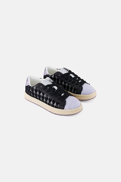 Steve Madden Kids Girls Jmolly Lace Up Casual Shoes, Black