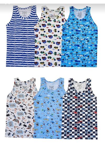 KEYAL Tutku Boys' Undershirt 4-Piece Children's Undershirt