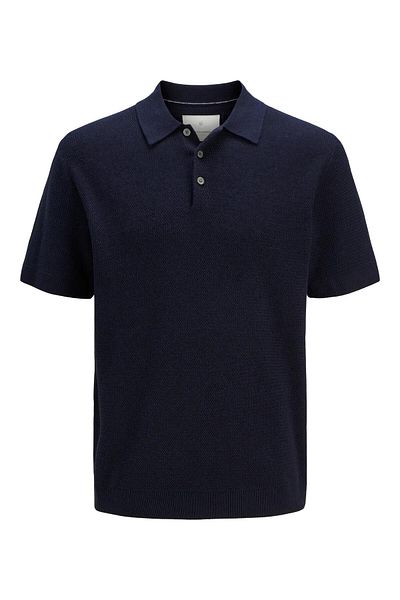 Jack & Jones JPRCCOOPER KNIT POLO SS SN Νυχτερινός ουρανός