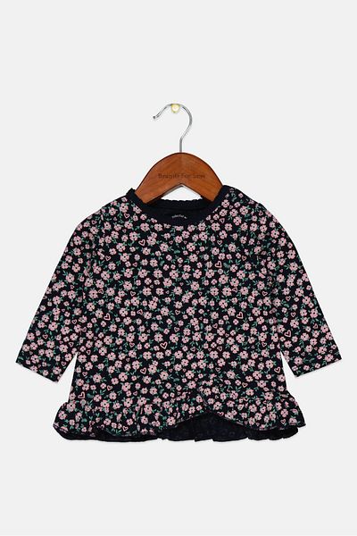 s.Oliver Toddlers Girl Long Sleeve Dot-Print Top, Pink