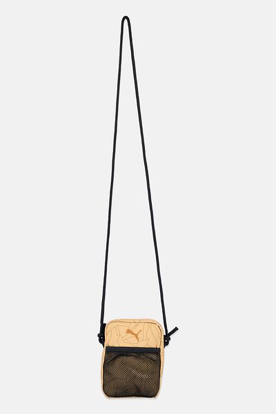 Puma Men Embroidered Logo Sports Bag 15 H x 11 L x 3,5 W cm, Tan