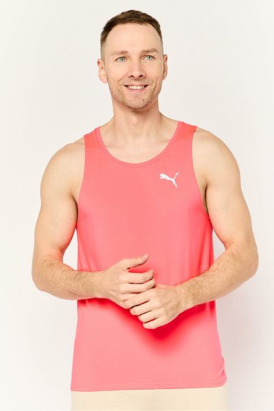 Puma Men Sportswear Fit Sleeveless Training Vest, Bright Pink