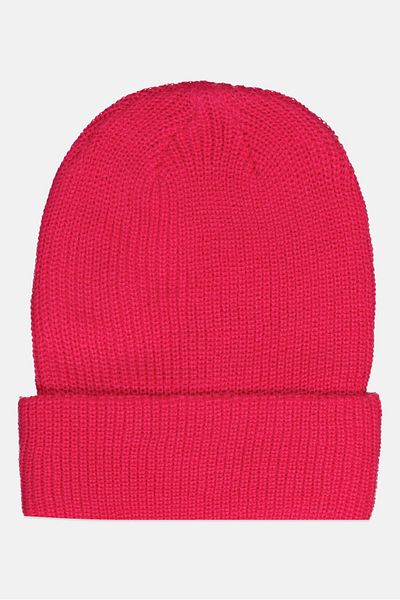 Bloomie's Women Embroidered Knitted Beanie, Pink