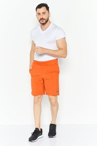 adidas Men Sportswear Fit Outdoor Shorts, Neon Orange