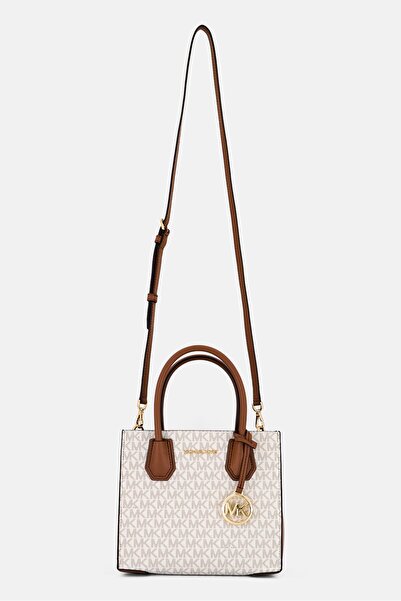 Michael Kors Women Brand Logo Cross Body Bag 18 H x 22 L x 10 W cm, Ivory