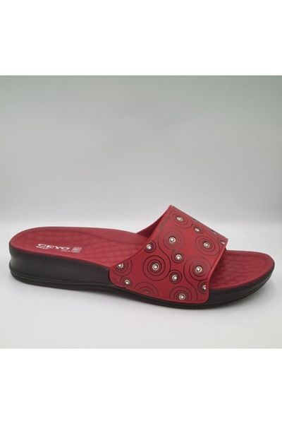 Ceyo 9942-10 Red Anatomical Women's Slippers