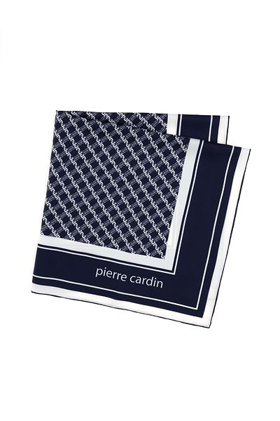 Pierre Cardin Navy Blue Silk Scarf 50309584 -Vr033