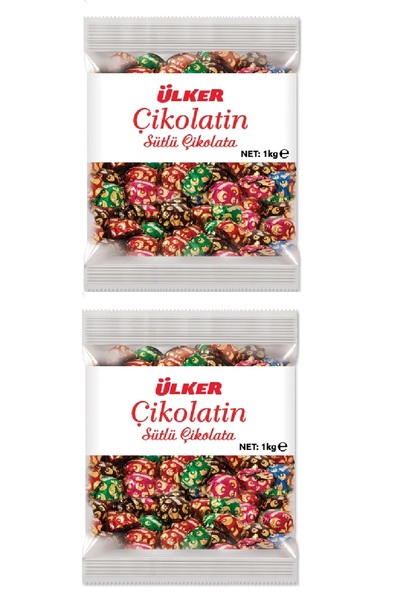 Ülker Çikolatin Ikramlık Çikolata Poşet 1 Kg X 2 Adet