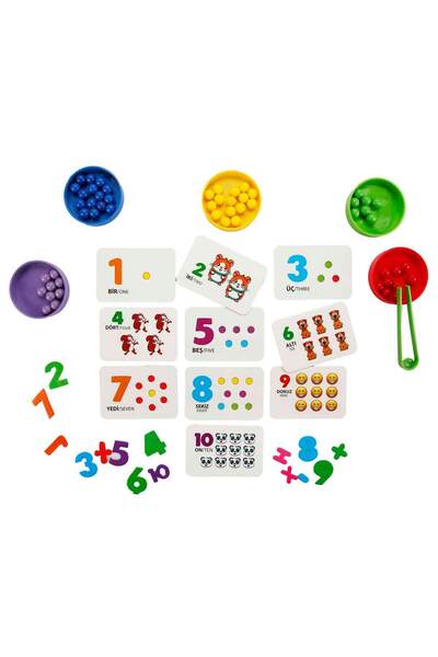 EspriToys Clip Bead - 2+ Yaş Eğitici Matematik Kutu Oyunu ve Boncuk Yerleştirme Oyunu