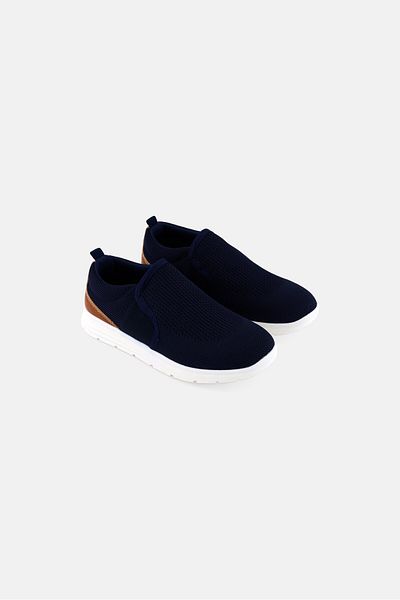 Steve Madden Kids Boy Bkeni Slip On Shoes, Navy