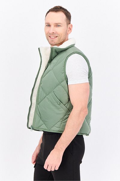 adidas Men Sportswear Fit Outdoor Puffer Vest, Green